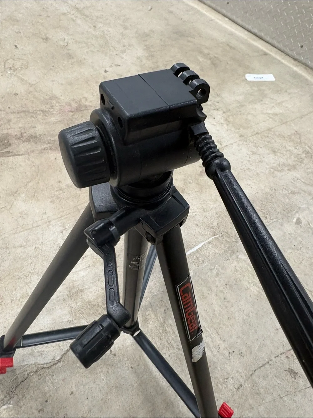 Camgear Camera Tripod w/ Pan/Tilt Head, Adjustable Legs, Rubber Foot